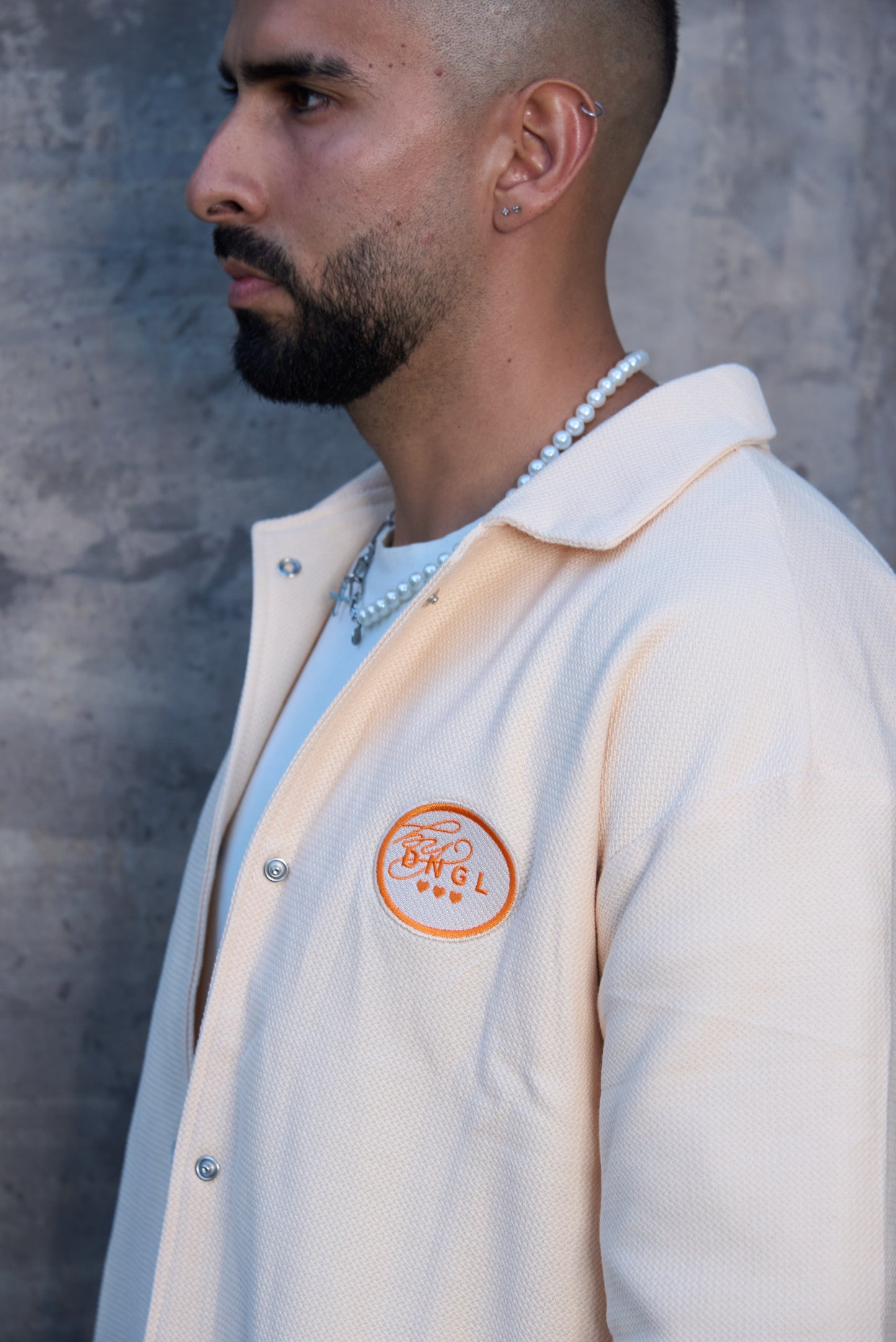 Set Bottom up - Vainilla (Bordado naranja)