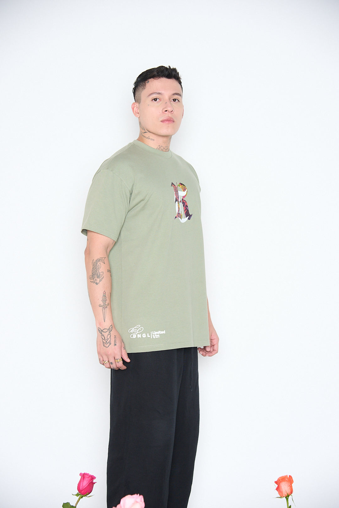 Camiseta Verde Oversize