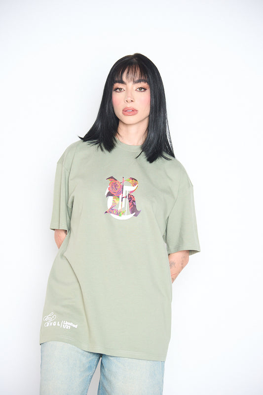 Camiseta Verde Oversize