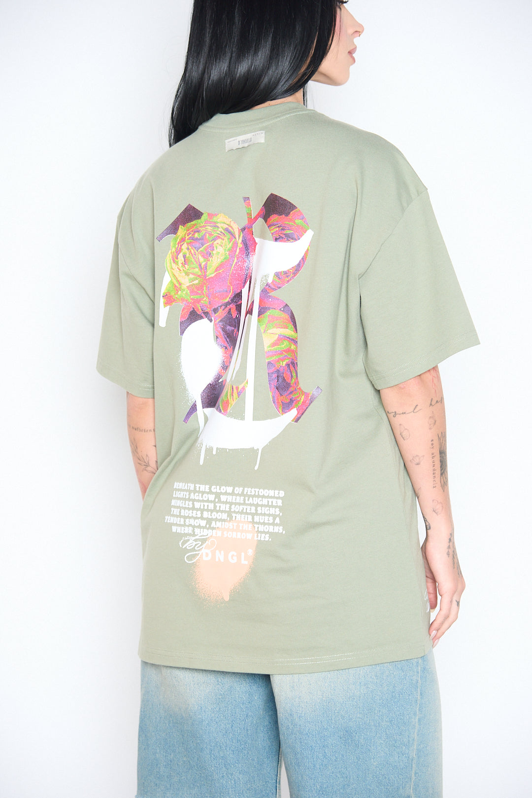 Camiseta Verde Oversize