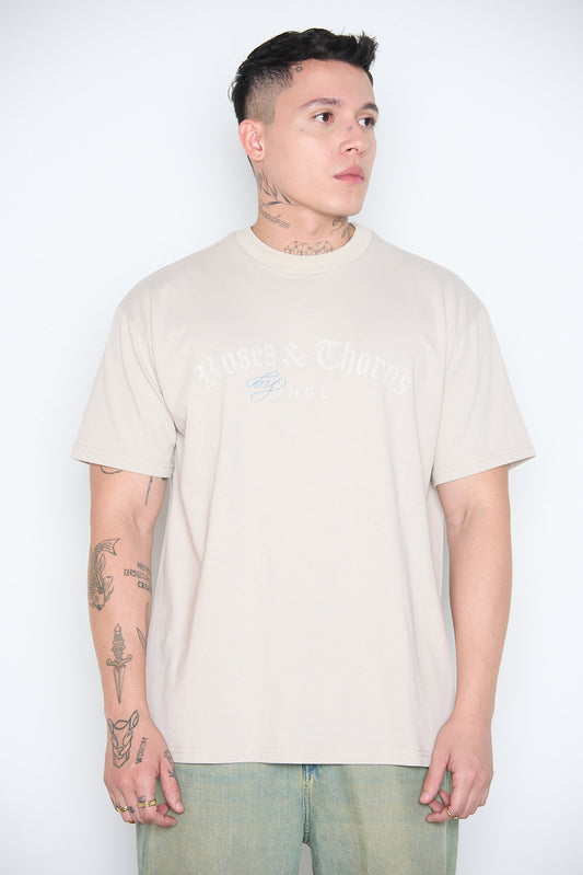 Camiseta Beige Oversize